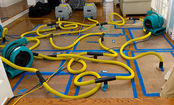 Professional Flood Damage Restoration technician working in Ridgecrest, NC